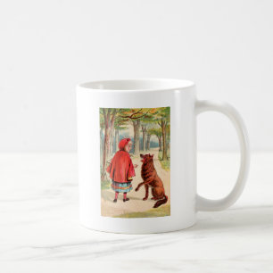 Vintage Drawing: Red Riding Hood and the Wolf Coffee Mug