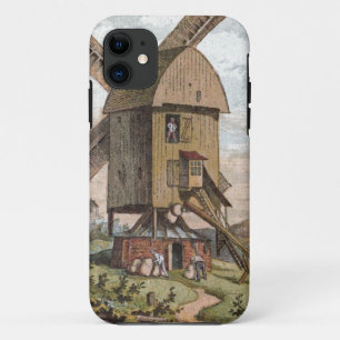 Vintage Drawing: The Old Mill iPhone 11 Case