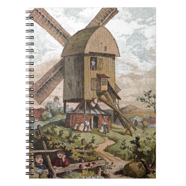 Vintage Drawing: The Old Mill Notebook (Front)