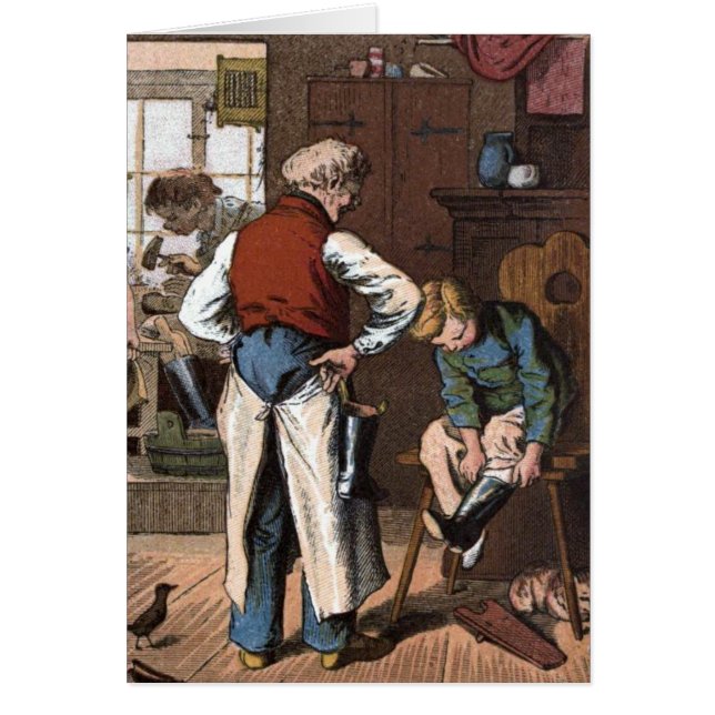 Vintage Drawing: The Shoemaker (Front)