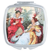 Vintage Drawing: The Sisters in Ball Gowns