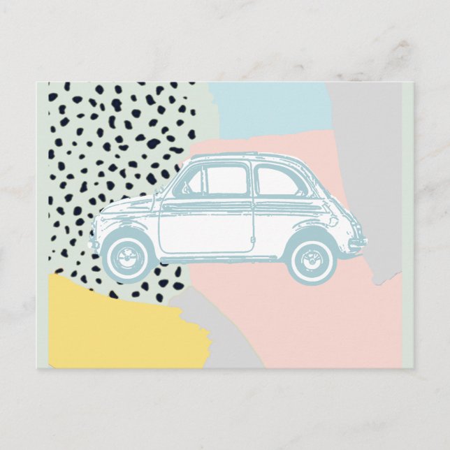 Vintage dream car postcard (Front)