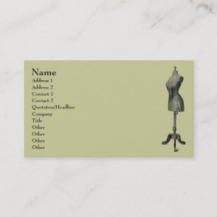 Vintage Dress Form Business Card