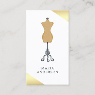 Vintage Dress Form Mannequin Fashion Stylist Business Card