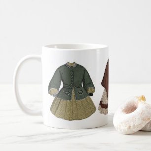 Vintage Dress Illustration Coffee Mug