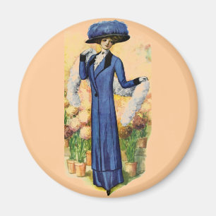Vintage Dress Magnet