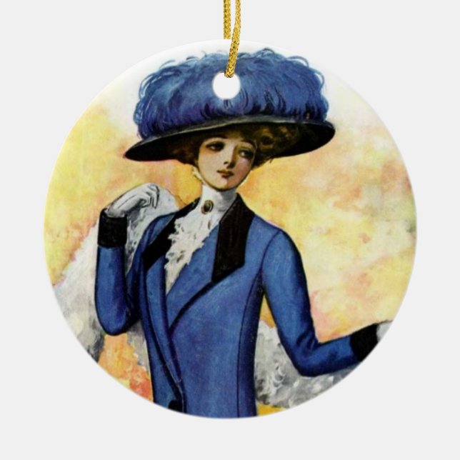 Vintage Dress Ornament (Front)