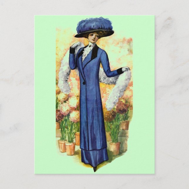 Vintage Dress Postcard (Front)