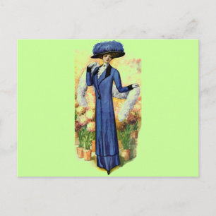 Vintage Dress Postcard