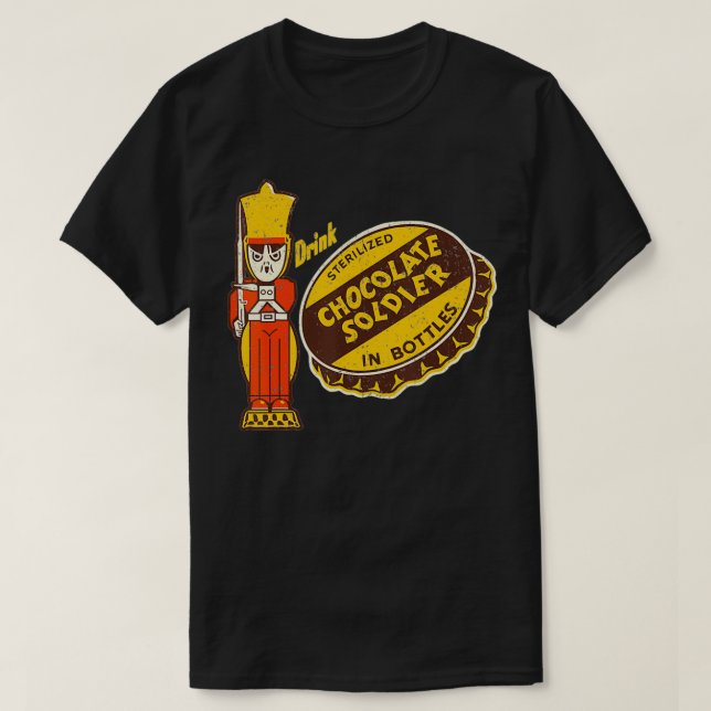 Vintage Drink Chocolate Soldier  T-Shirt (Design Front)