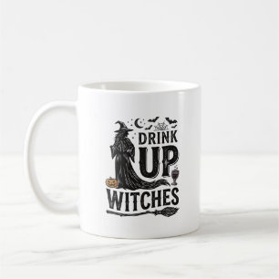 Vintage Drink Up Witches Halloween Shirt Design_1 Coffee Mug