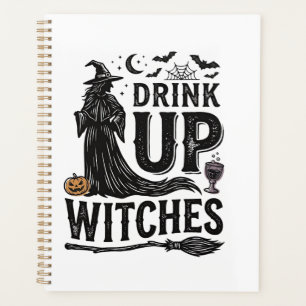 Vintage Drink Up Witches Halloween Shirt Design_1 Planner