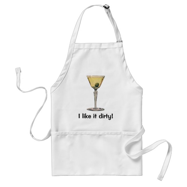 Vintage Drinks Beverages, Martini Olive Cocktail Standard Apron (Front)