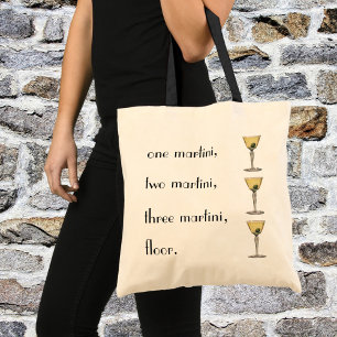 Vintage Drinks Beverages, Martini Olive Cocktail Tote Bag