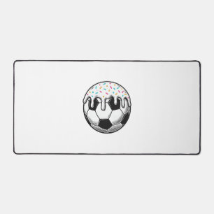 Vintage Dripping Icing Soccer Ball Shirt (2)_1 Desk Mat
