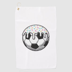 Vintage Dripping Icing Soccer Ball Shirt (2)_1 Golf Towel