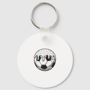 Vintage Dripping Icing Soccer Ball Shirt (2)_1 Key Ring