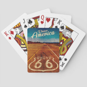 Vintage Drive America Route 66 Playing cards