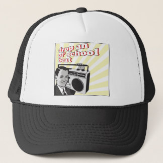 vintage drop an ol school beat trucker hat