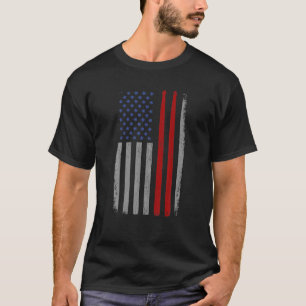 Vintage Drum Sticks American Flag Funny Drummer Gi T-Shirt