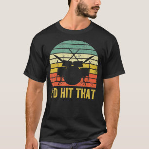 Vintage Drums Funny Percussion Lover Retro Drummer T-Shirt