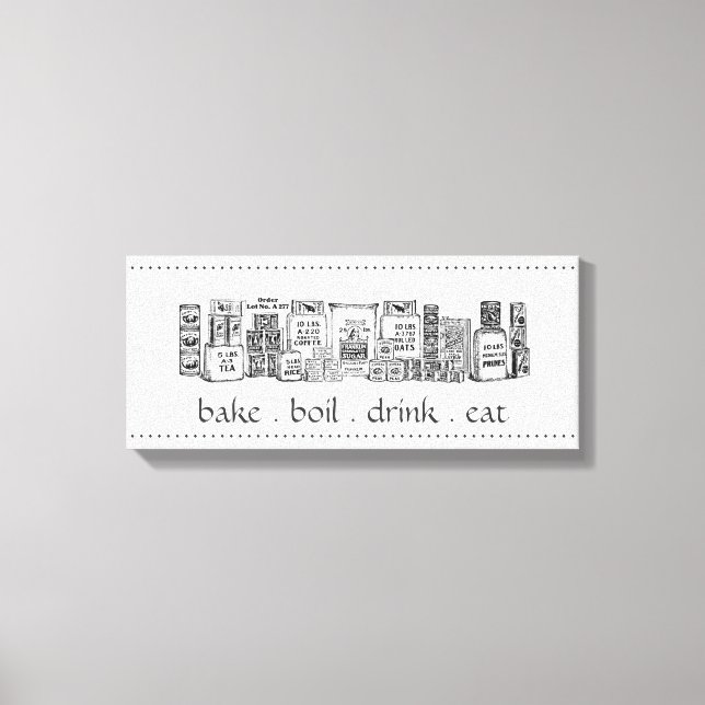 Vintage Dry Goods Canvas Art (Front)