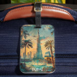 Vintage Dubai United Arab Emirates Burj Khalifa Luggage Tag<br><div class="desc">Beautiful vintage Dubai United Arab Emirates travel Luggage Tag and travel souvenir of the popular travel destination featuring the famous Burj Khalifa building and landmarks of Dubai. Makes an amazing travel gift idea for your family and every tourist. Make it your own and purchase now.</div>