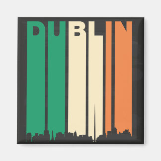 Vintage Dublin Cityscape Magnet