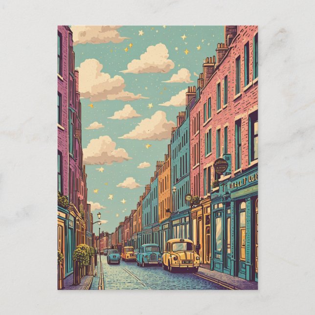 vintage Dublin Ireland Postcard (Front)