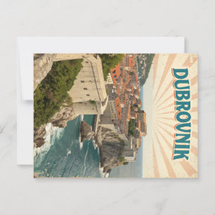 Vintage Dubrovnik Medieval Charm Postcard