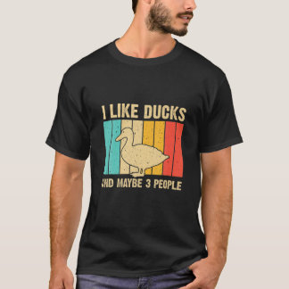 Vintage Duck Design For Duck Lovers Men Women Mall T-Shirt