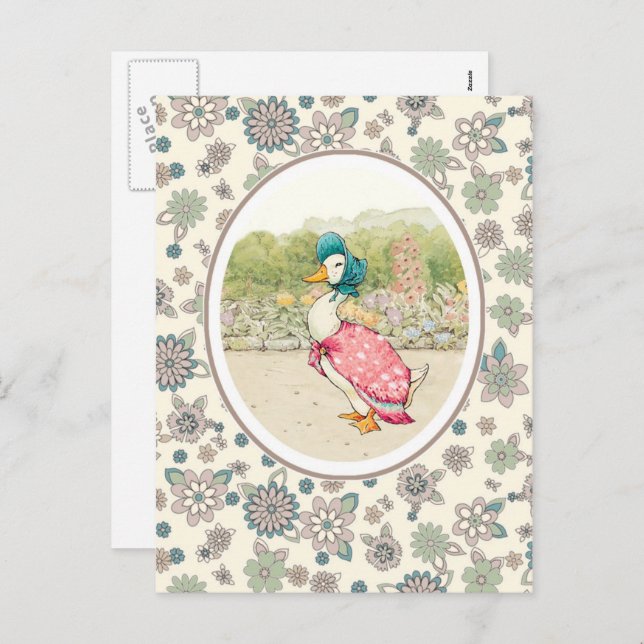 Vintage Duck Easter  Holiday Postcard (Front/Back)