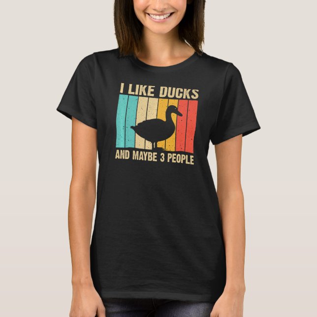 Vintage Duck For Duck  Men Women Mallard Drake T-Shirt (Front)