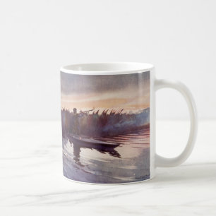 Vintage Duck Hunting Lake Sportsman Gun Coffee Mug