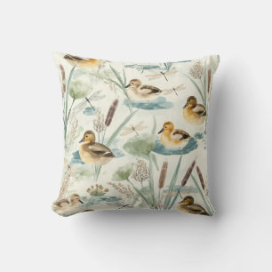 Vintage Duck Nursery Personalised Bedroom Decor Cushion