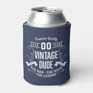 Vintage Dude Custom Age Can Cooler