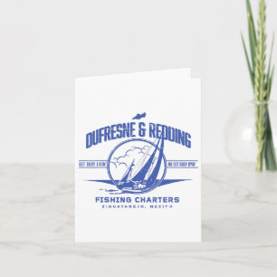 Vintage Dufresne And Redding Fishing Charters Card