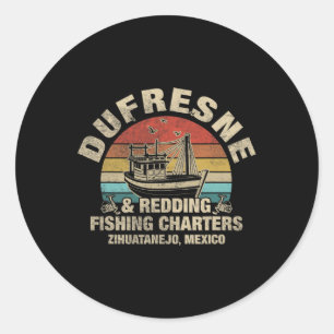 Vintage Dufresne And Redding Fishing Charters  Classic Round Sticker