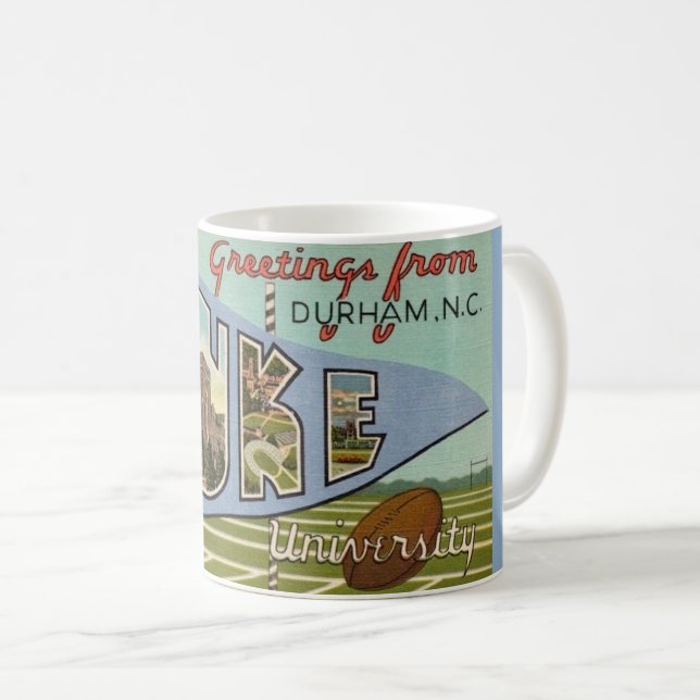 Vintage Duke U  Coffee Mug (Front Right)