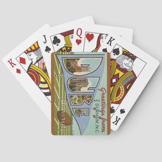 Vintage Duke U Playing cards (Back)