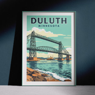 Vintage Duluth Minnesota Poster