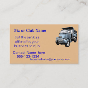 Vintage Dumptruck Biz Card2-customise Business Card