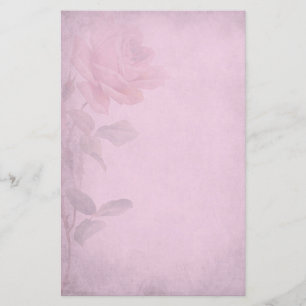 Vintage Dusky Pink Rose Writing Paper