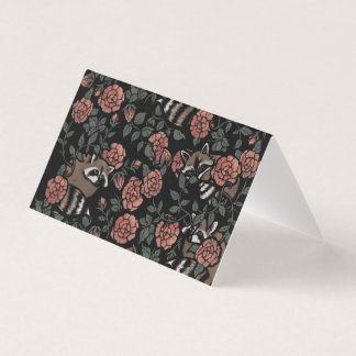 Vintage Dusty Rose Raccoons