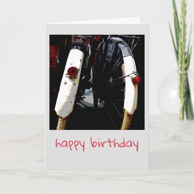 Vintage Dutch bikes Birthday Card (Front)