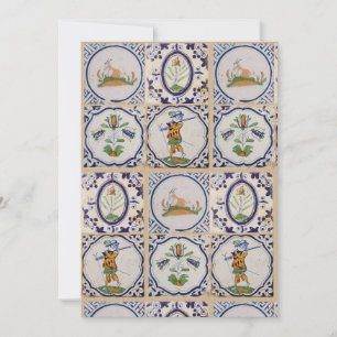 Vintage Dutch Delft Tiles 17th Century pottery art