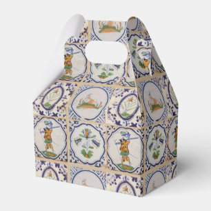 Vintage Dutch Delft Tiles 17th Century pottery art Favour Box