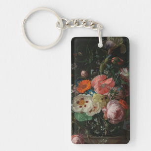 Vintage Dutch Master Still Life Rachel Ruysch Key Ring