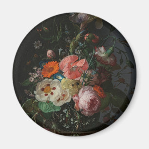 Vintage Dutch Master Still Life Rachel Ruysch Magnet