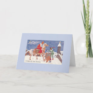 Vintage Dutch Saint Nicolas Greeting Card